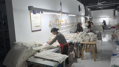 Cutting and pattern department